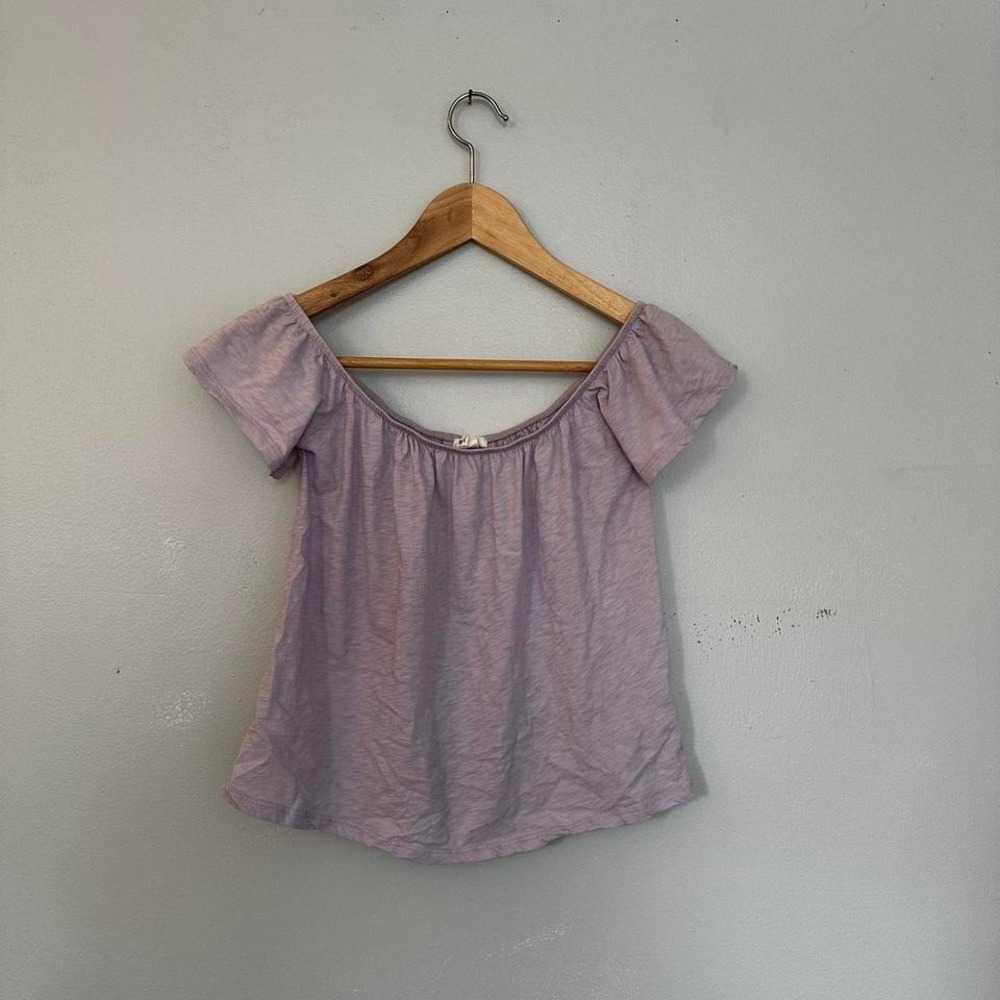 Garage Off the Shoulder Crop Top
